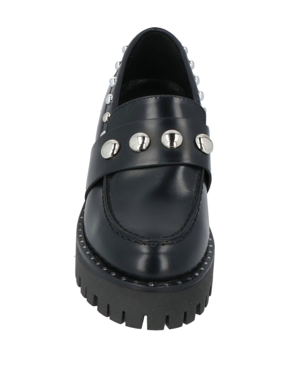 RADLEY LONDON Black Leather Studded Platform Loafer